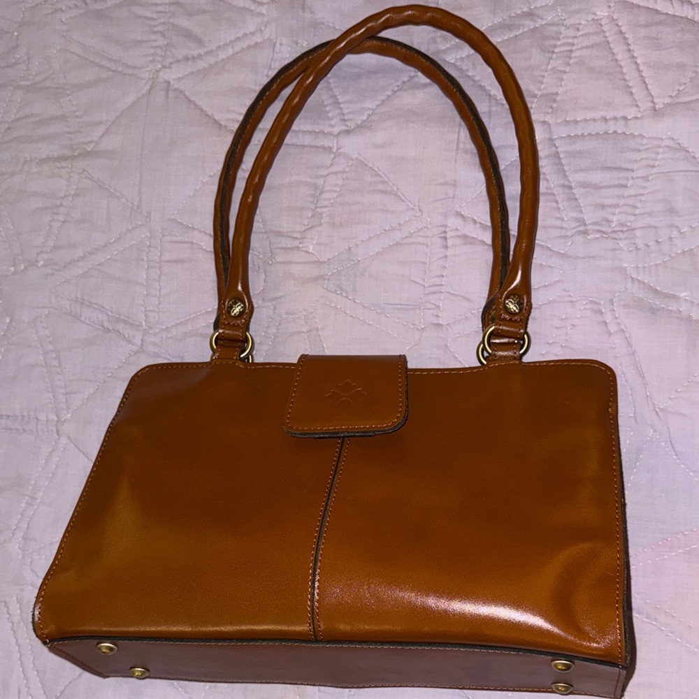 Patricia Nash Tan Leather Satchel